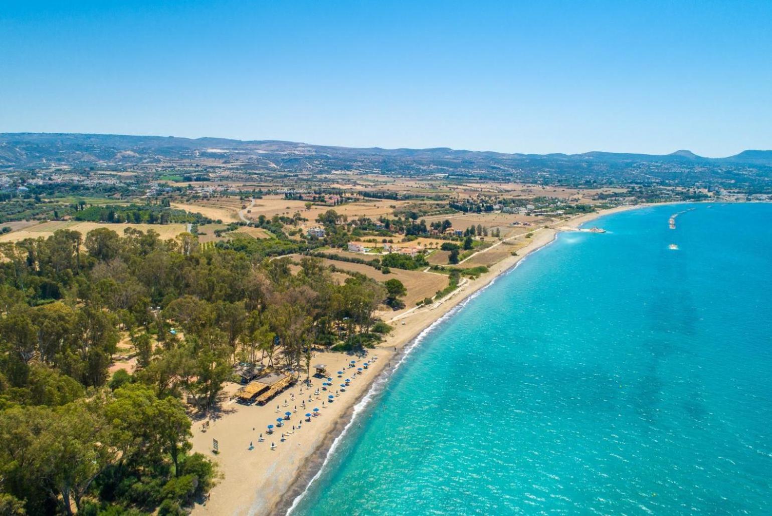 Sun Beach Villa Thio Polis Exteriér fotografie
